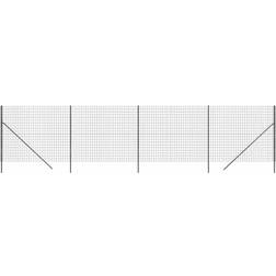 vidaXL Trådhegn 1,6x10 m galvaniseret antracitgrå