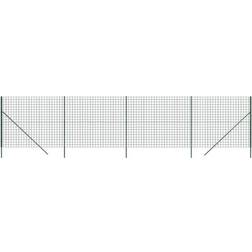 vidaXL Wire Mesh Fence Green 1.6x10 m