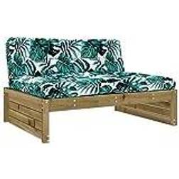 vidaXL Middle Impregnated Modular Sofa