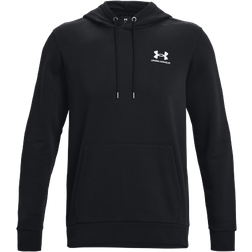 Under Armour Men's Essential Fleece Hoodie - Black/White