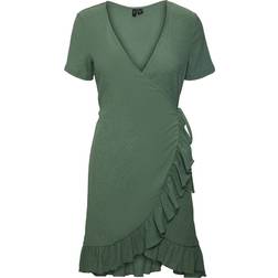 Vero Moda Haya Short Dress - Green/Laurel Wreath