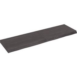 vidaXL 140x40x6 behandlet massivt Væghylde