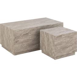 BRIXX LIVING Dice Set Grey Marble Coffee Table