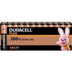 Duracell Plus AAA Batteries 24 pcs