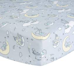 Lambs & Ivy Disney Baby Cozy Friends Winnie the Pooh Gray Fitted Crib Sheet