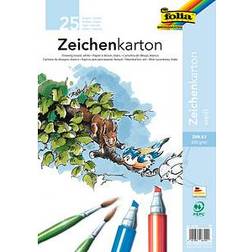 folia Zeichenkarton, DIN A3, 200 g/qm, weiß