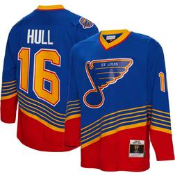 Mitchell & Ness Blaues Spielertrikot von Brett Hull (St. Louis Blues) von aus der Blue Line der 1995/96 für Herren