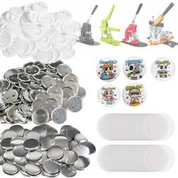 VEVOR 500 Sets 58mm Pin Back Button Parts