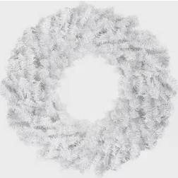 Northlight 30" White Canadian Pine Artificial Christmas Wreath