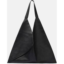 Khaite Sara Leather Tote Bag 200 BLACK