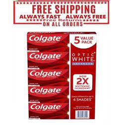 Colgate optic white advanced teeth whitening toothpaste