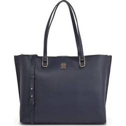 Tommy Hilfiger Handtasche Th Timeless Workbag AW0AW15242 Dunkelblau