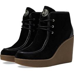 Michael Kors Rye Suede Wedge Boot Black