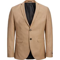 Jack & Jones Solaris Super Slim Fit Blazer - Beige/Curds/Whey