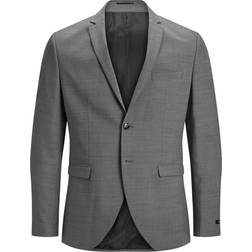 Jack & Jones Solaris Super Slim Fit Blazer - Grey/Light Grey Melange