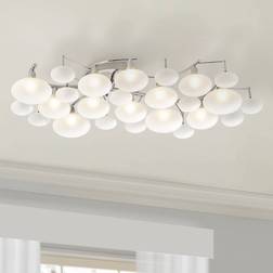 Possini Euro Design Lilypad Modern Ceiling Flush Light