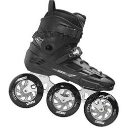 Roces Unisex – vuxna EGO 3X110 TIF inline-skridskor, svart silver