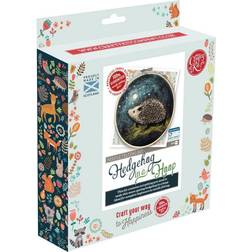 The Crafty Kit Company Hedgehog Needle Felting Hoop Kit