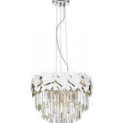 Impex Lighting Crystal Laser Cut 6 Ceiling Flush Light