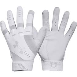 Under Armour Women's Radar Softball Batting Gloves White/Grey White/Grey