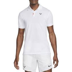 Nike Men's Rafa Tennis Polo, Medium, White/Black