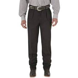 Wrangler Men's Riata Pleated Relaxed Fit Casual Pants - Black