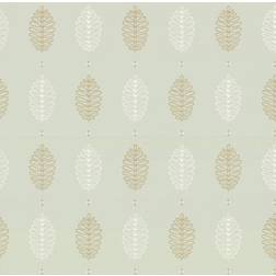 Little Greene 50er Jahre Tapete Cones Deep 150 Grön