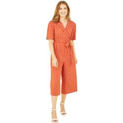 Yumi Spot Print Retro Jumpsuit