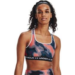 Under Armour Mid Crossback Printed Sports Bra