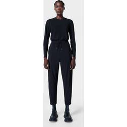 Sweaty Betty Womens Black Explorer Tapered-leg Stretch-woven Jumpsuit