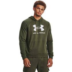 Under Armour Rival Fleece Logo Hoodie Herren 390 marine od green/white