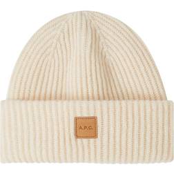 A.P.C. Lækker Luksus Strikket Beanie - Beige