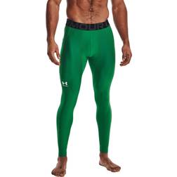 Under Armour mens Heatgear Leggings 305 Team Kelly Green White