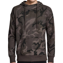 Urban Classics High Neck Camo Hoody - Dark Camo