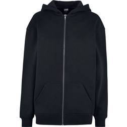 Urban Classics Oversized Zip Up Hoodie - Black