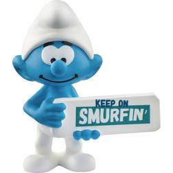 Schleich Smurf with Sign