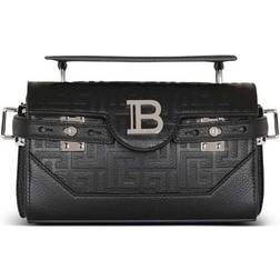 Balmain B-Buzz 19 tote bag men Suede/Fabric/Calf Leather One Size Black