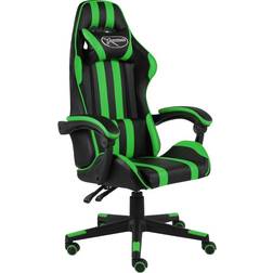 vidaXL Racing chair artificial leather - Black /Green