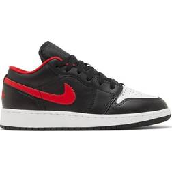 Nike Air Jordan 1 Low GS - Black/Fire Red/White