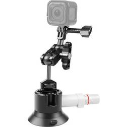 Puluz Car Holder with Pump Suction for Action Camera Svart