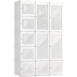 Homcom Organizer With Cube Storage Wardrobe 41x67"