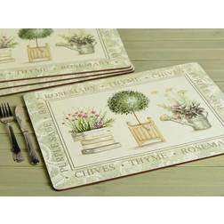 Tops Topiary Of 4 Large Premium Place Mat Green