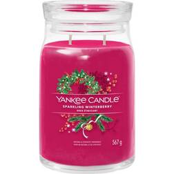 Yankee Candle Sparkling Winterberry Red Bougie Parfumée 567g