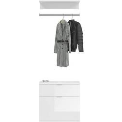 Garderobe set 3-teilig garderobenstange Kleiderschrank