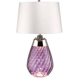 Elstead Lighting Lena Plum/Off-White Table Lamp 60.5cm