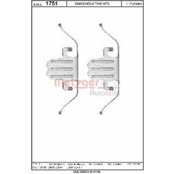 Metzger scheibenbremsbelag, 109-1751