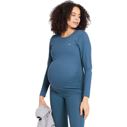 MP Power Maternity LS Top Dust Blue