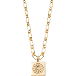 Daisy Bloom Medallion Necklace - Gold