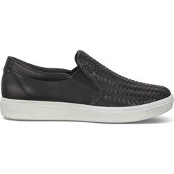 ecco Women's Soft Woven Slip-On Sneakers Black Black