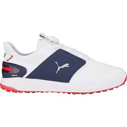 Puma Ignite Elevate Disc Golf Shoe - White Silver Navy
